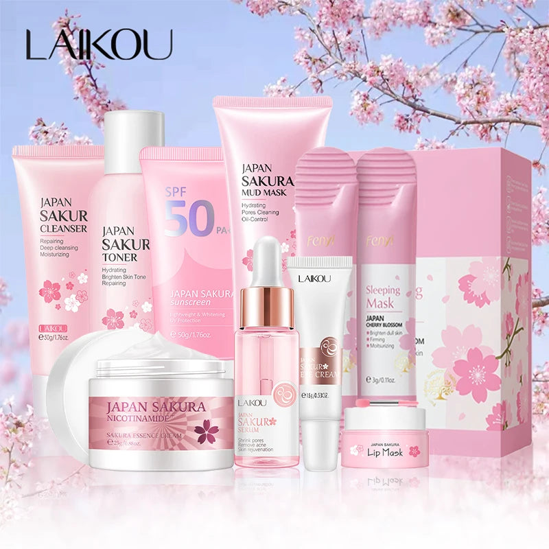 Kit de productos faciales Sakura