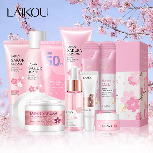 Kit de productos faciales Sakura