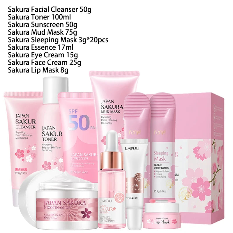 Sakura-Kit de produits pour le visage